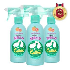[엘지생활건강]온더바디 코튼풋 발을씻자 풋샴푸 자몽 385ml x 3개