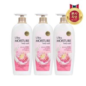 [엘지생활건강]온더바디 울트라 모이스처 피오니 바디워시 785ml x3개