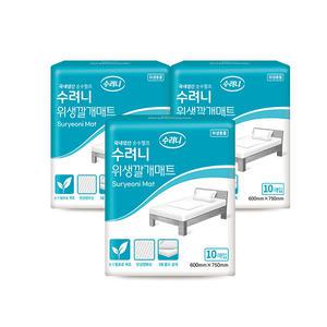 수려니 프리미엄 위생깔개매트 10매*40팩 400매 성인용기저귀