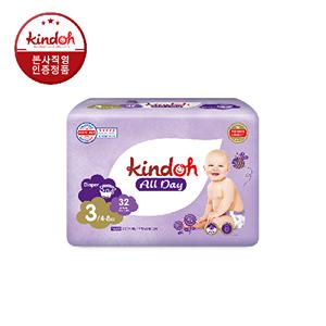 [킨도][시크릿특가] 킨도 프리미엄 뉴올데이 밴드형 기저귀(리뉴얼) 3-5단계 x 4팩