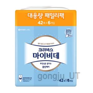크리넥스 마이비데 대용량 비데티슈 42매 12팩