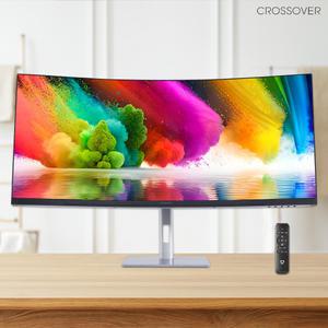 크로스오버 34WP165 86cm 와이드 165Hz 멀티스탠드 커브드 게이밍 컴퓨터 모니터 업그레이드이벤트