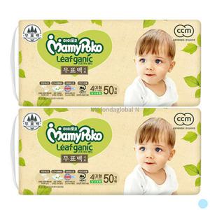 마미포코 리프가닉 밴드 기저귀 공용 대형 50p 2팩
