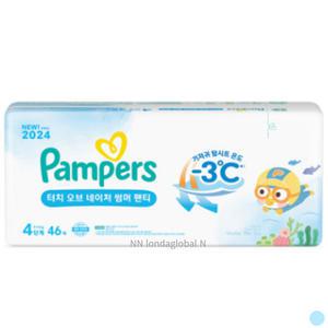 팸퍼스 터치오브 4단계 팬티형 여름 아기 기저귀 46p