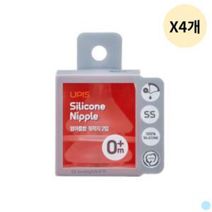 유피스 엄마품애 젖병 젖꼭지 SS사이즈 2입 X4개