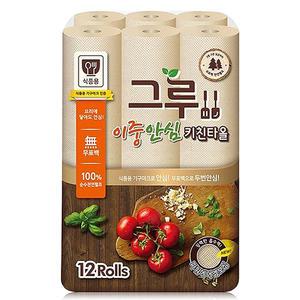 그루 키친타올 120매 12롤 x 2개