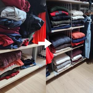 [RG548S71]철제 옷장 선반 칸막이 철제선반 옷정리용품