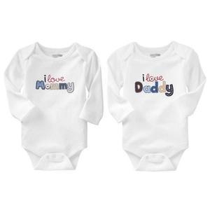 [RGP8N627]LOVE MOM DADDY 바디수트2종세트 3 300131 롬퍼