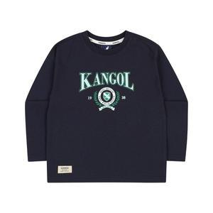 [캉골키즈]바시티 빅 로고 포인트 티셔츠 QC 0004 네이비