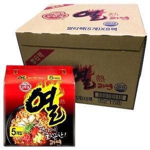 [셀러허브]오뚜기 열라면 봉지라면 120g 40개 1박스 (S12344152)