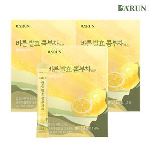[바른] 저분자 클렌즈 발효 콤부차 레몬 30포x3박스(총 90포)