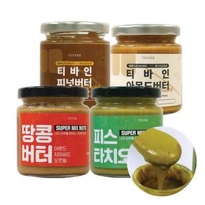 [2병 + 1병] 티바인 땅콩/아몬드버터 외 3개 골라담기