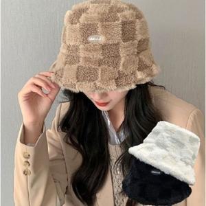 여자 겨울 데일리 양털 벙거지 뽀글이 버킷햇 모자