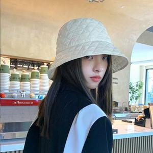 [라일리] Rly 여성 패딩벙거지 버킷햇 따뜻한 누빔 겨울 방한모자