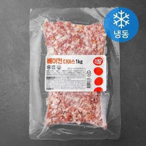 식자재왕 베이컨 다이스 (냉동) 1kg, 1개 one option