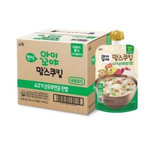 아이꼬야 맘스쿠킹 이유식 소고기 순두부전골 진밥 (12개월부터) 100g X 10입 간편한 맛있는 외출 멸균