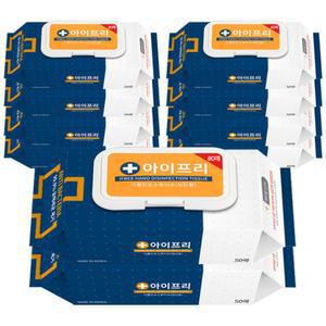 소독용 에탄올 알콜 손소독 티슈 소독물티슈 80매 10팩