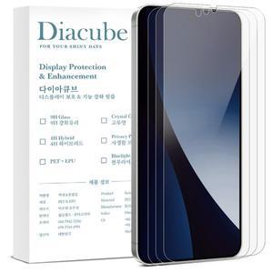 [다이아큐브]갤럭시 S24플러스/S25플러스 공용 6H 방탄유리코팅 지문인식 잘되는 항균 보호필름 3매 간...