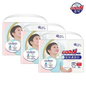 [군 기저귀] 플러스 팬티 점보형(XXL) 28P x 3팩, 1박스 (3박스 구매 시 물티슈 증정)