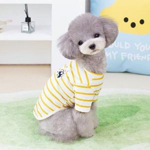 하트곰 스트라이프 데일리 티셔츠 반팔 강아지옷 (WFGRY8E)