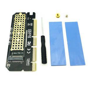 M.2 ssd pcie 어댑터 알루미늄 합금 쉘 led 확장 카드 컴퓨터 어댑터 인터페이스 m.2 nvme ssd ngff-pcie 3