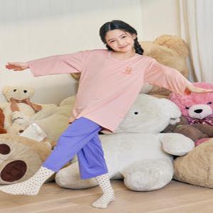 수아팜 여아동 럭키베어 젤리 7부 내의 세트