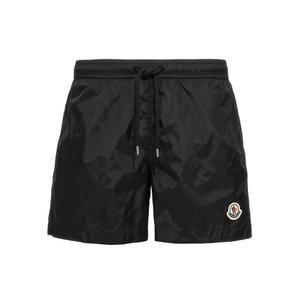 [MONCLER] 25SS 로고 패치 스윔팬츠 블랙 2C000 03 53326 999