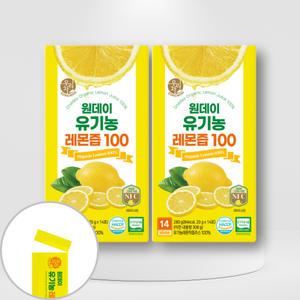 송원 우리차 원데이 유기농 레몬즙 100%(20gx14포)x2박스