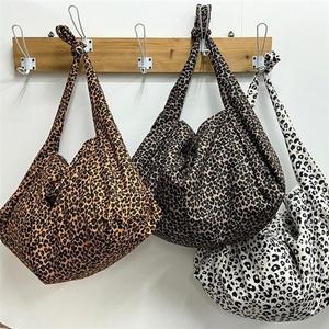 레오파드 빅 크로스백 숄더백 여성 보따리가방