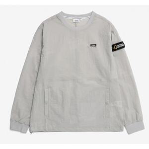 N231USW080-922 (선)디머 우븐 TRAINING SET 맨투맨 - MOURNING GREY