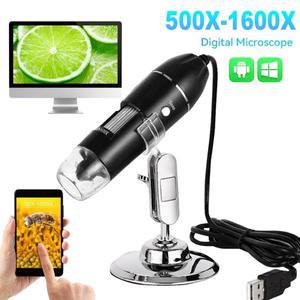 USB C 타입 디지털 현미경 카메라 휴대용 전자 납땜 돋보기 수리용 500X