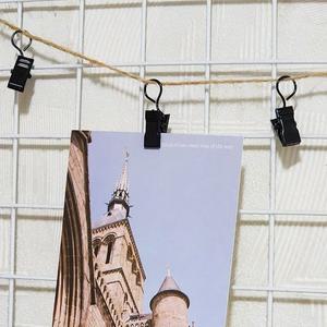 고리 링 집게 블랙 10P 고리집게 고리링 집게 커튼집 (WFH2GUU)
