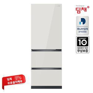 [기타]위니아 딤채 김치냉장고 스탠드형 412L 3도어 VDT41JEPIES 딤채 공식인증점 전국무료설치