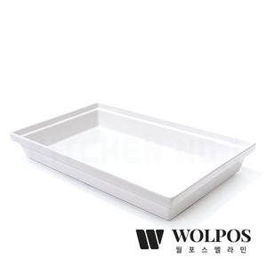 월포스 메라민 웰빙 믹스드 사각볼 (40x24x6cm) 뷔페 사각바트 플레이트