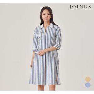 [조이너스]스판린넨스트라이프7부원피스_JACU4-WOP120