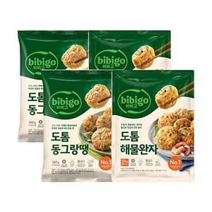 [CJ제일제당][T]비비고 도톰동그랑땡 560g x2개+도톰해물완자 510g x2개