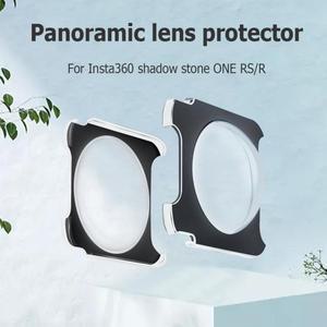 2pcs 접착제 파노라마 카메라 보호 렌즈 캡 커버 Insta360 Shadow Stone ONE RS/R 용 스포츠