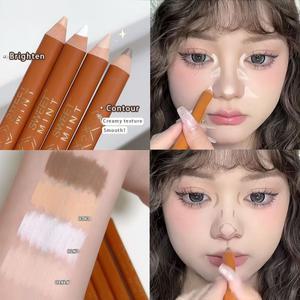 더블 엔드 컨투어링 쉐이딩 펜 페이스 밝게 코 섀도우 프로필 자연 3차원 하이라이트 스틱 메이크업