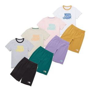 노스페이스 키즈 웨이비 크루 세트NT7UP09ALL2 736287