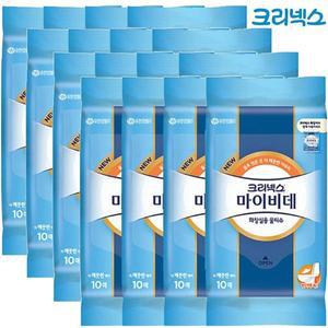 [기타]크리넥스 마이비데 물티슈 화장실용 10매x16개 엠보싱