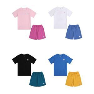 [NBA KIDS]그라데이션 농구 코트 반소매 쇼츠 세트 K232ST010P_s
