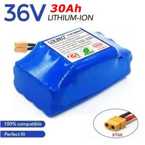 호환 30Ah, 스쿠터, 36V, 밸런싱 충전식 셀프 보드, , 외발 자전거에 호버 전기 10s2p 대용량 배터리,