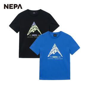 네파 공용 로고 그래픽 반팔 티셔츠 (레귤러핏) 7KD5374
