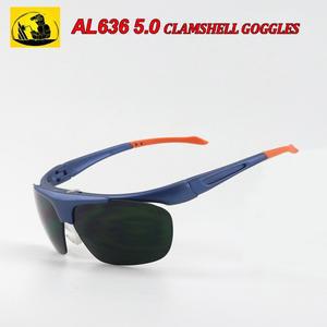 AL636 5.0 용접 고글  플립 커버 더블 레이어 보호 안경 연마 가스 절단 안전