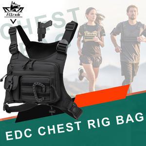 전술 스포츠 가방 파우치 대용량 여행용 조끼 백팩 EDC 방수 팩 장비 야외 달리기 하이킹 운동용