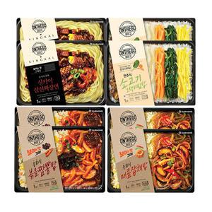 아워홈 온더고 중화식 매콤잡채밥 295g+싱카이 짜장면 300g+소고기 오색비빔밥 310g+중화식 볶음짬뽕밥 300g 각2개 (총 8개 )