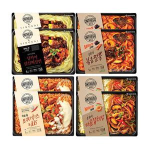 아워홈 온더고 중화식 매콤잡채밥 295g+싱카이 짜장면 300g+통모짜치즈 불닭 290g+중화식 볶음짬뽕 330g 각2개 (총 8개 )