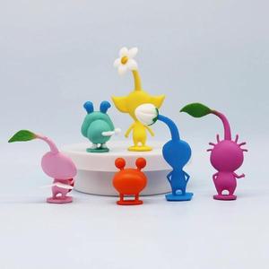 6/12 개/대 게임 애니메이션 PIKMIN 그림 캡틴 Olimar 액션 피규어 PVC 컬렉션 모델 인형 장난감 어른 선물