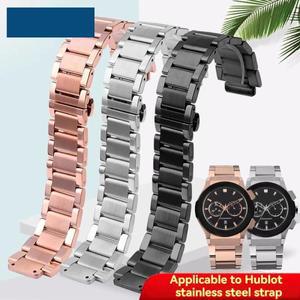 Hublot Yubo 시계 용 금속 스트랩 빅뱅 클래식 퓨전 남성용 시계 밴드 정밀 스틸 시계 체인 스테인레스 스