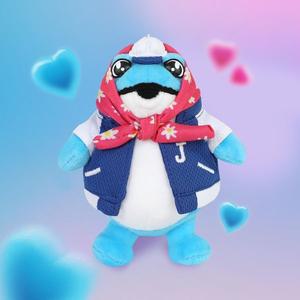 [핫트랙스]진로 두꺼비 키링껍 스탠딩 블루 인형 키링 11cm